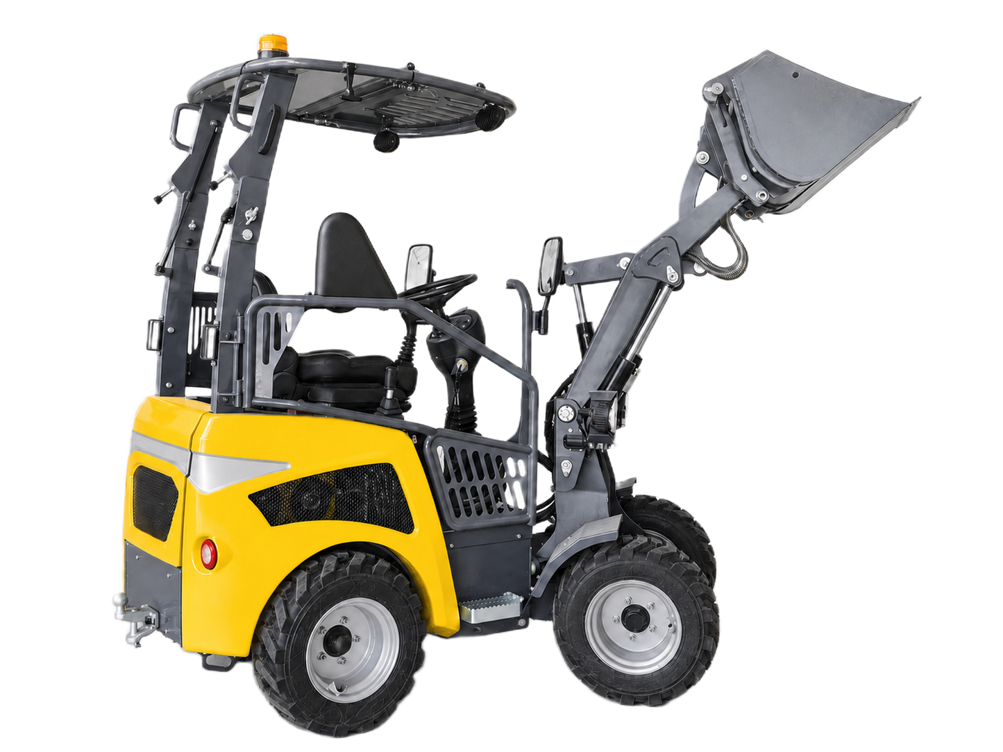Extended-Boom Electric Mini Loader product image 4 - Mulciber MML08X-E