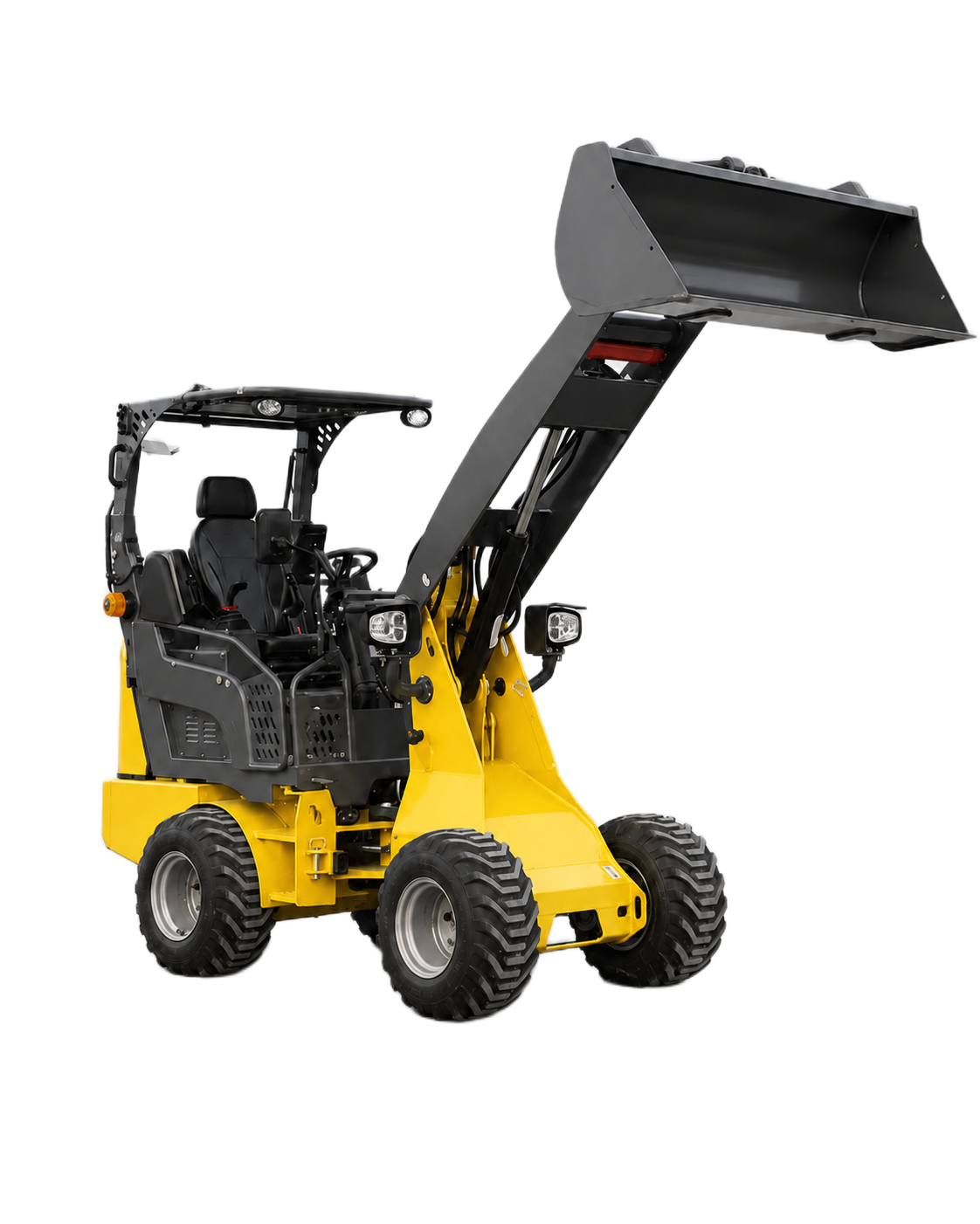 1.2 ton Hydrostatic Wheel Loader - Closed Cabin product image 1 - Mulciber MWL12C-D