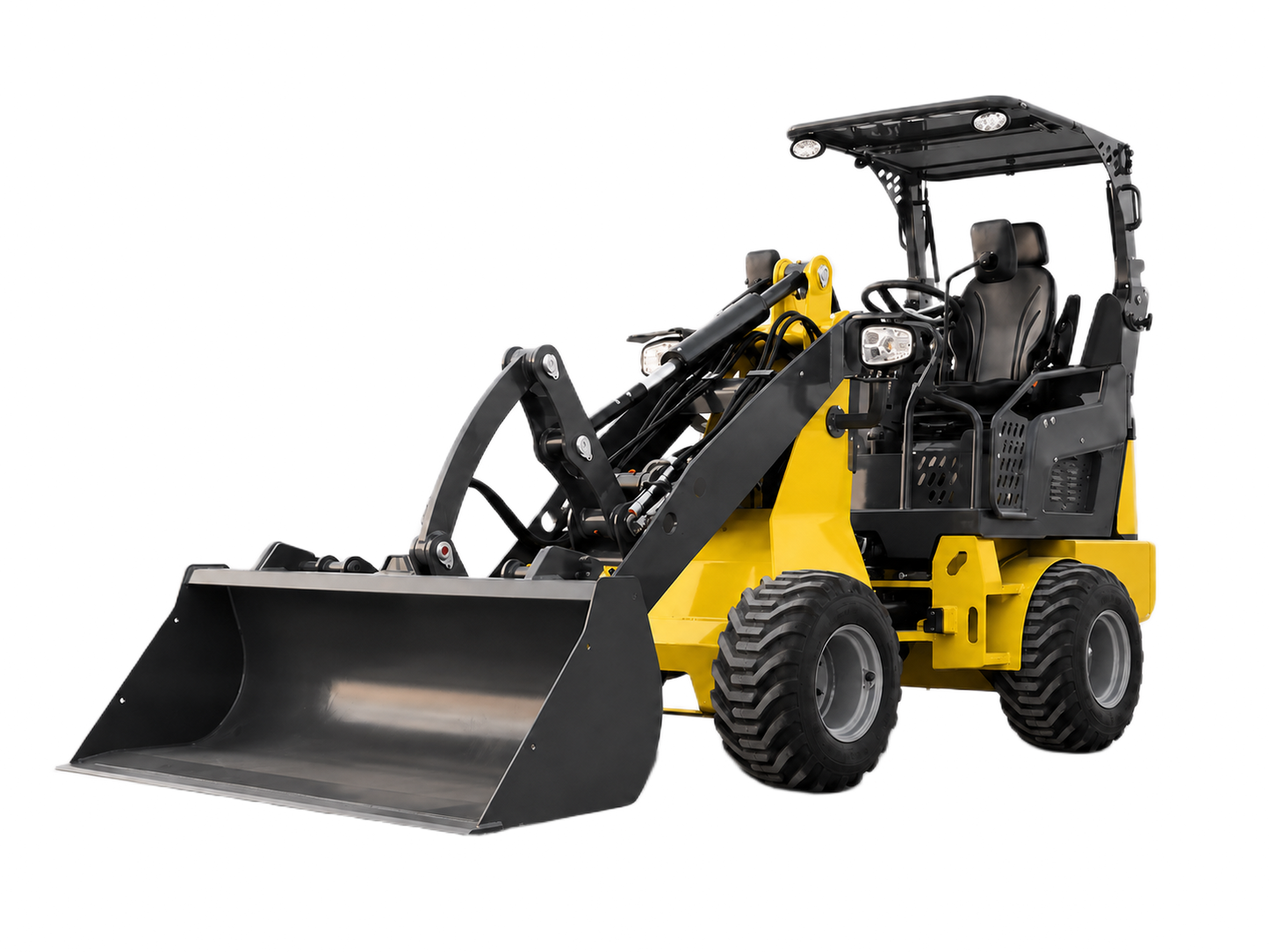 1.2 ton Hydrostatic Wheel Loader - Closed Cabin product image 2 - Mulciber MWL12C-D