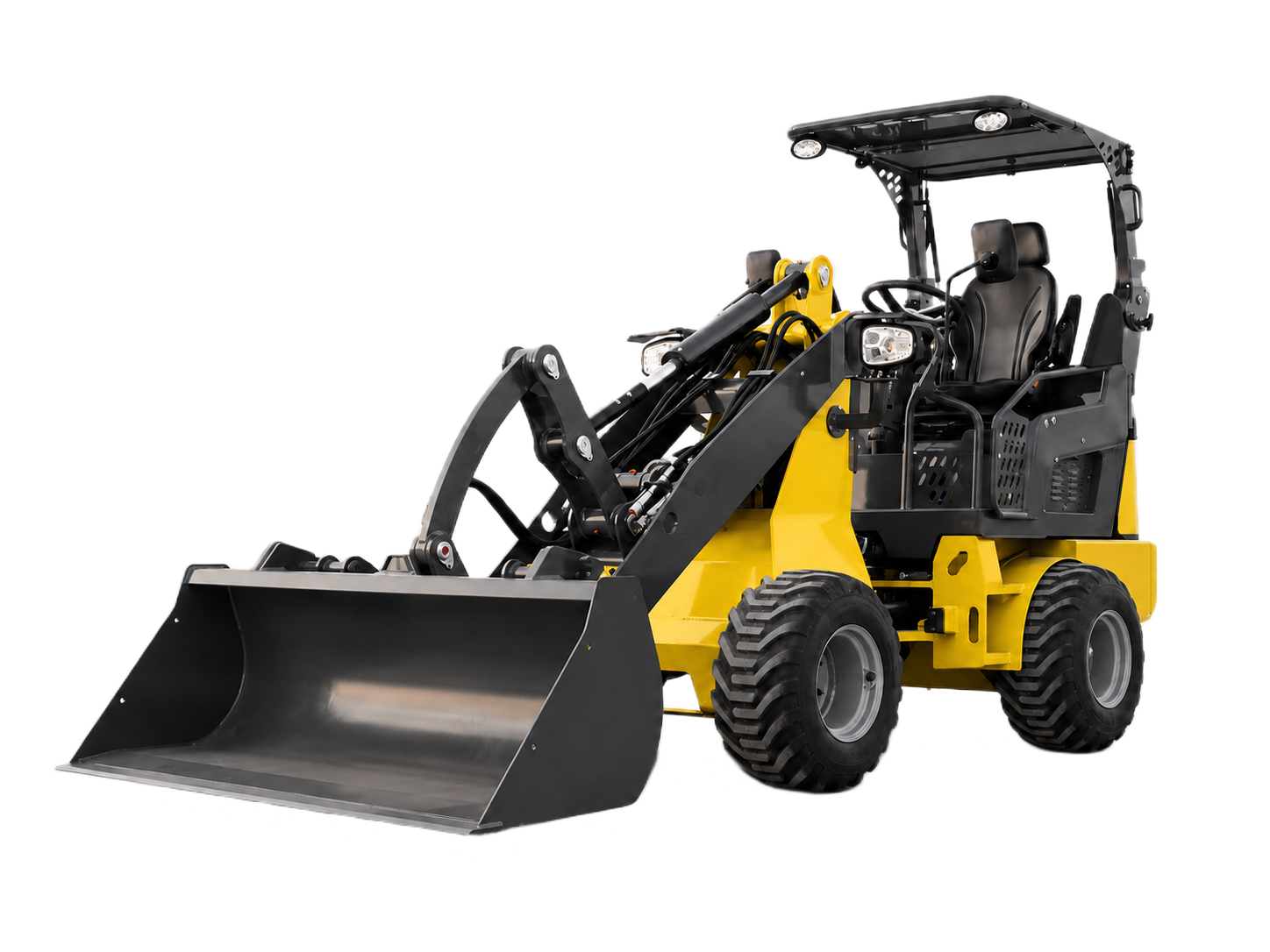 1.2 ton Hydrostatic Wheel Loader - Closed Cabin product image 2 - Mulciber MWL12C-D